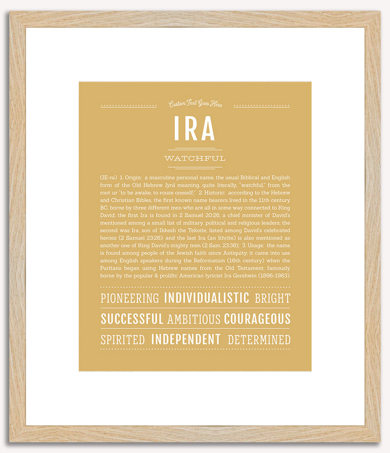 Ira | Name Art Print