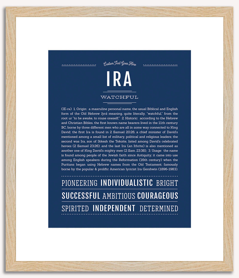 Ira | Name Art Print