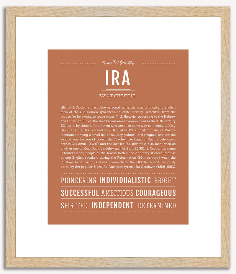 Ira | Name Art Print