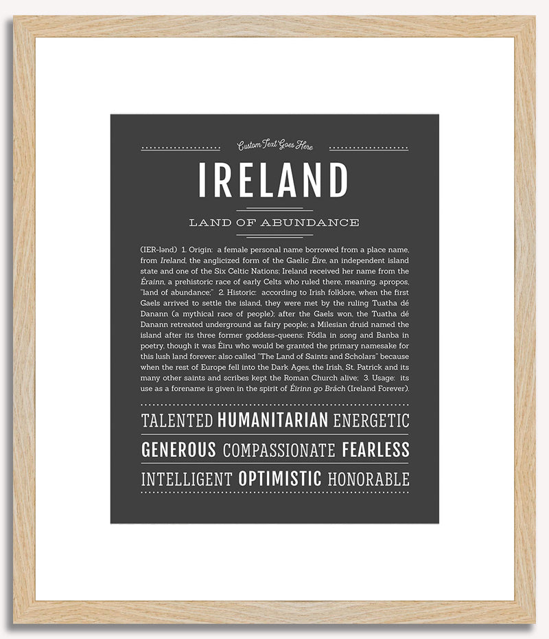 Ireland | Name Art Print