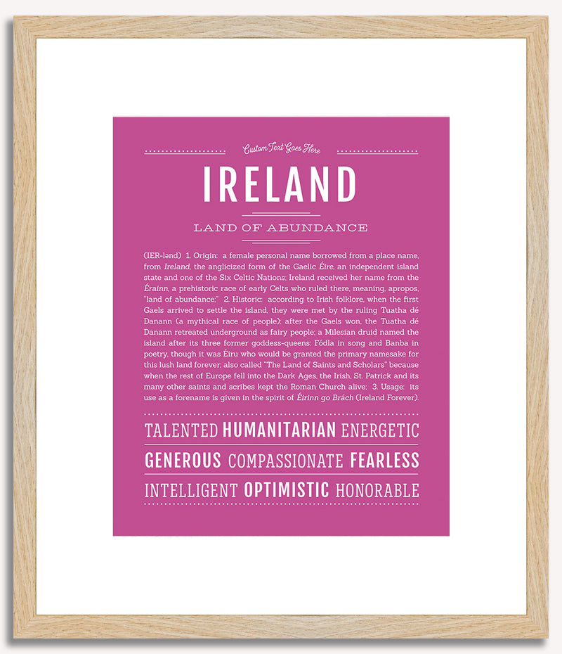 Ireland | Name Art Print