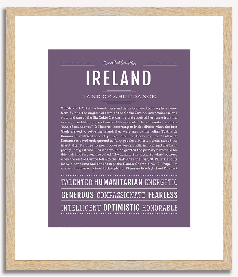 Ireland | Name Art Print