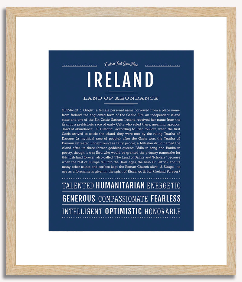 Ireland | Name Art Print