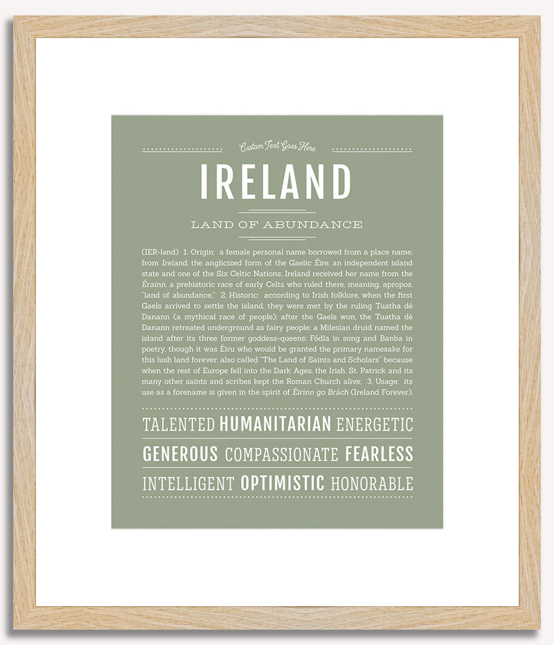 Ireland | Name Art Print