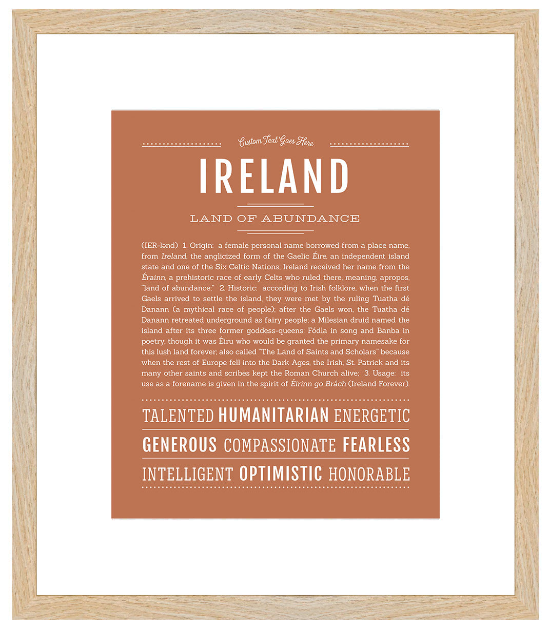 Ireland | Name Art Print