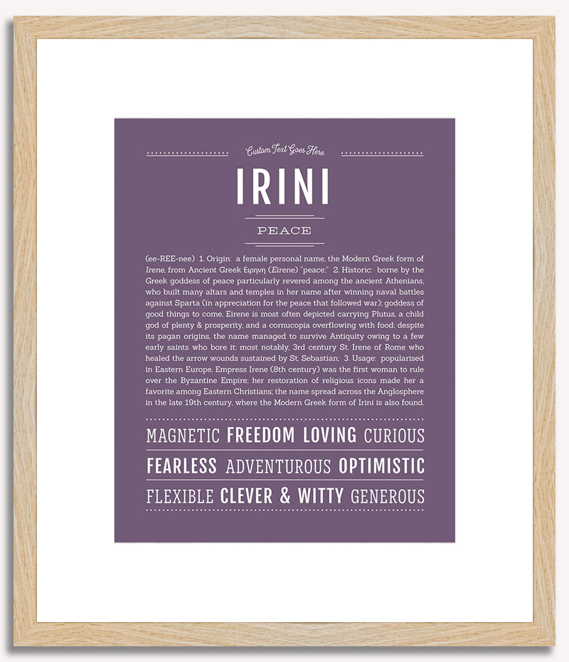 Irini | Name Art Print