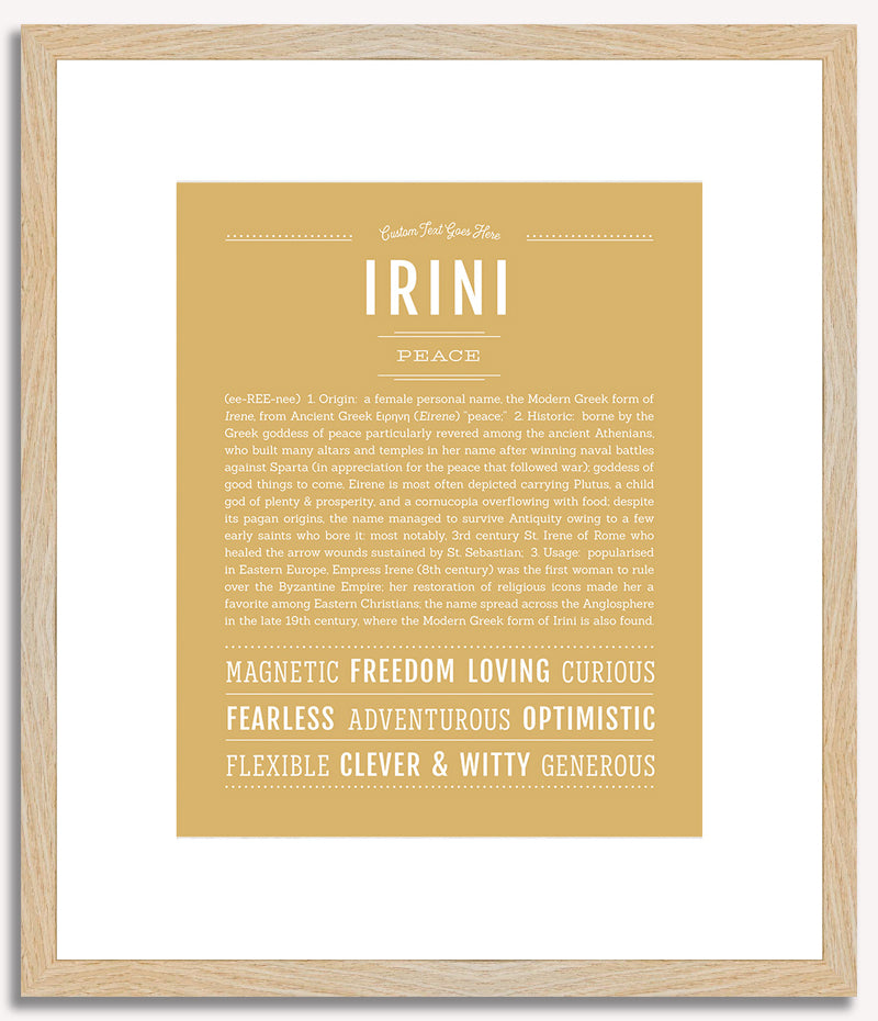 Irini | Name Art Print