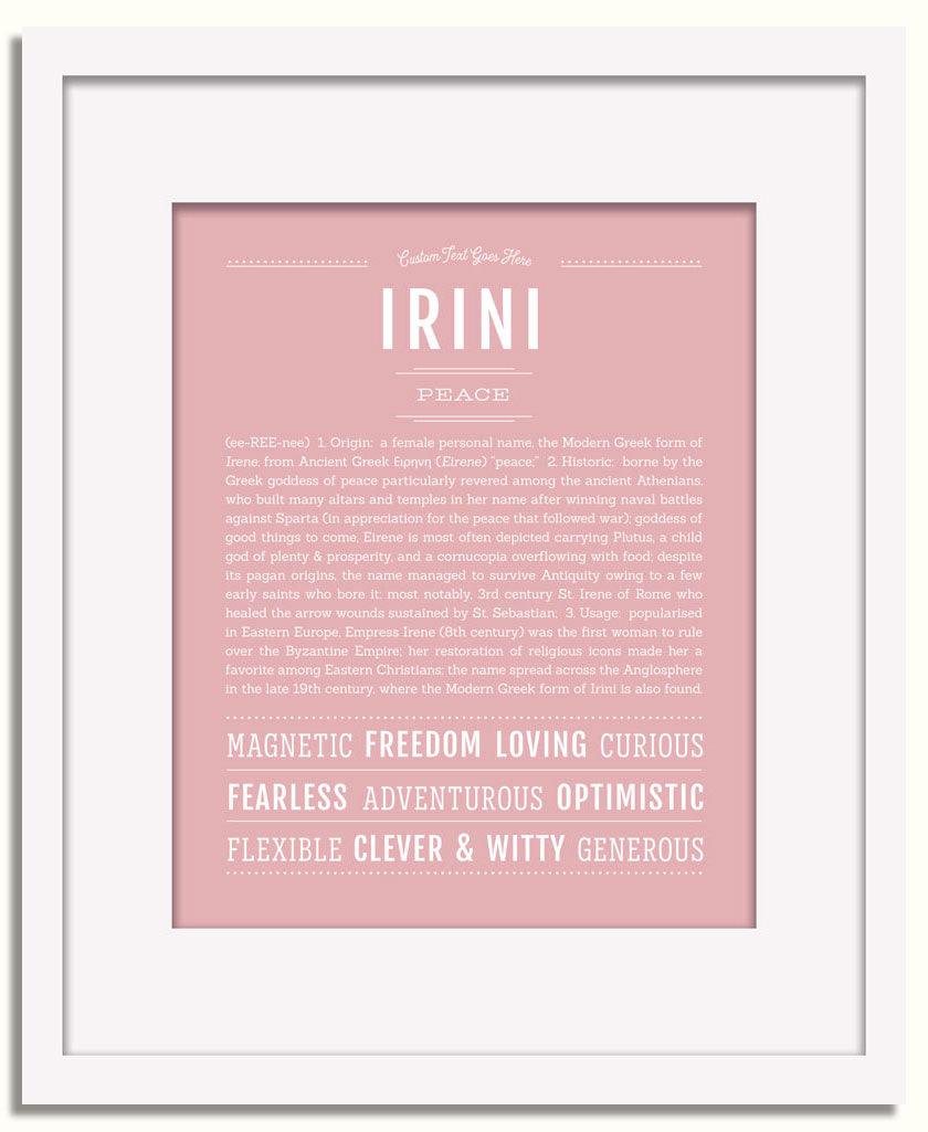 Frame Options | Dusty Rose | White Frame, Matted