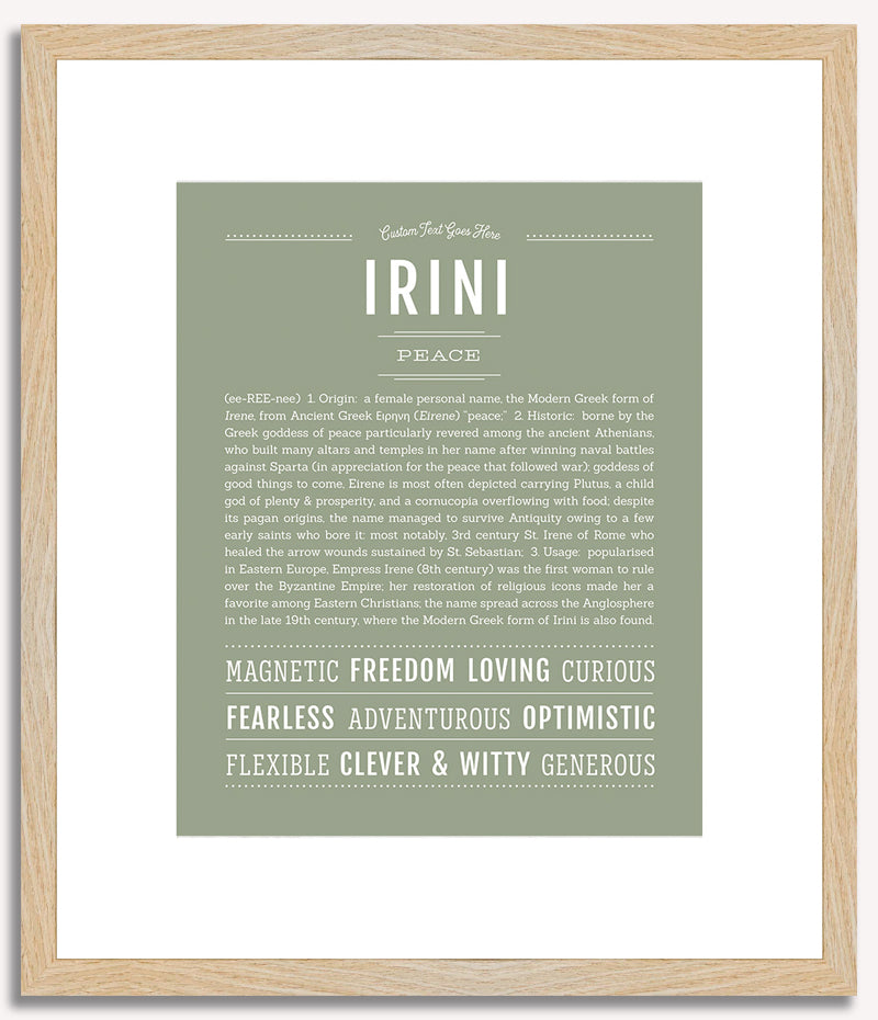 Irini | Name Art Print