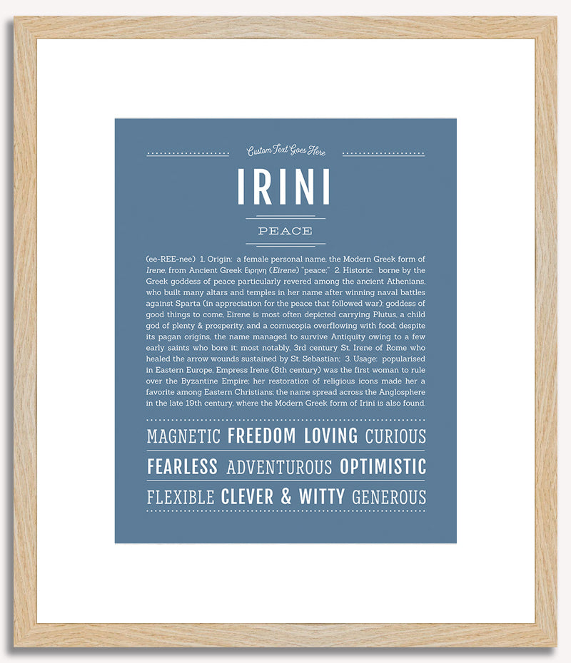 Irini | Name Art Print