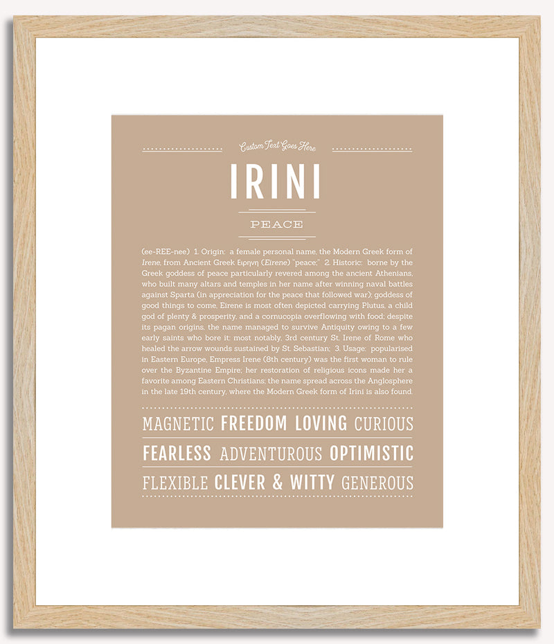 Irini | Name Art Print