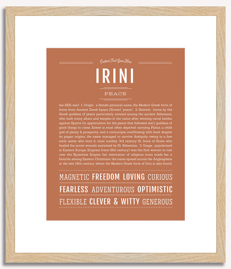 Irini | Name Art Print