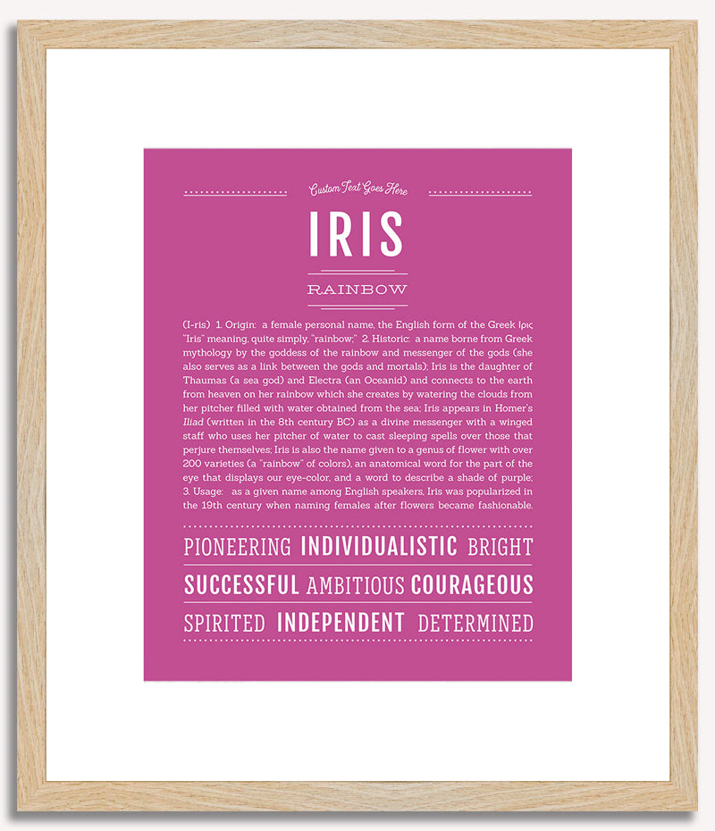 Iris | Name Art Print