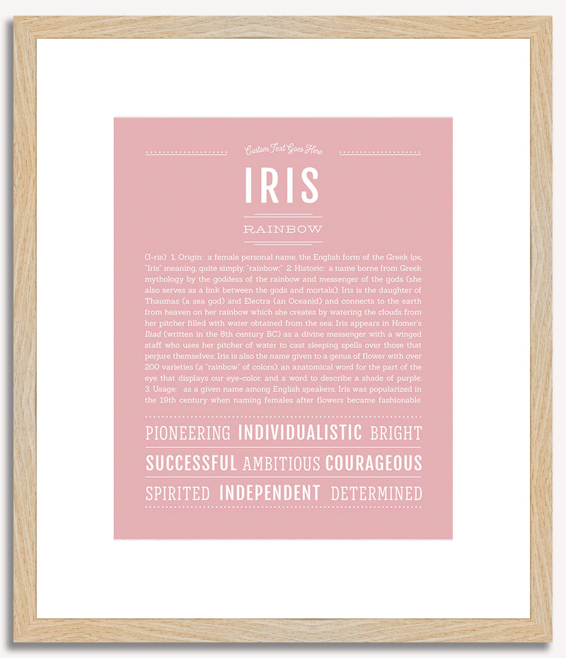 Iris | Name Art Print