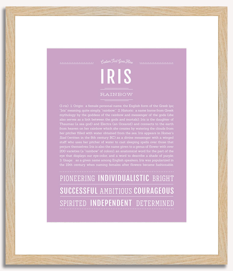 Iris | Name Art Print