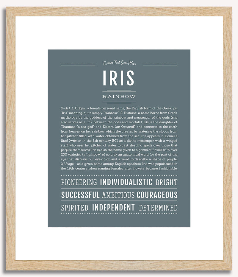 Iris | Name Art Print