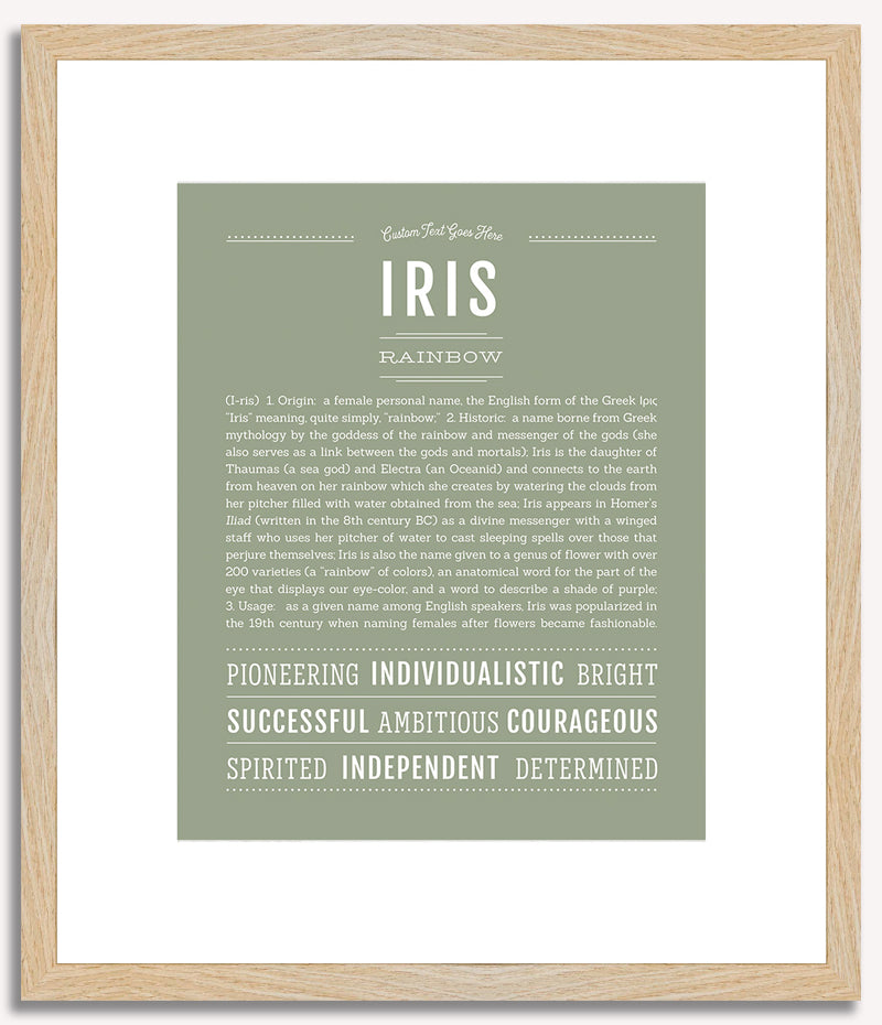 Iris | Name Art Print