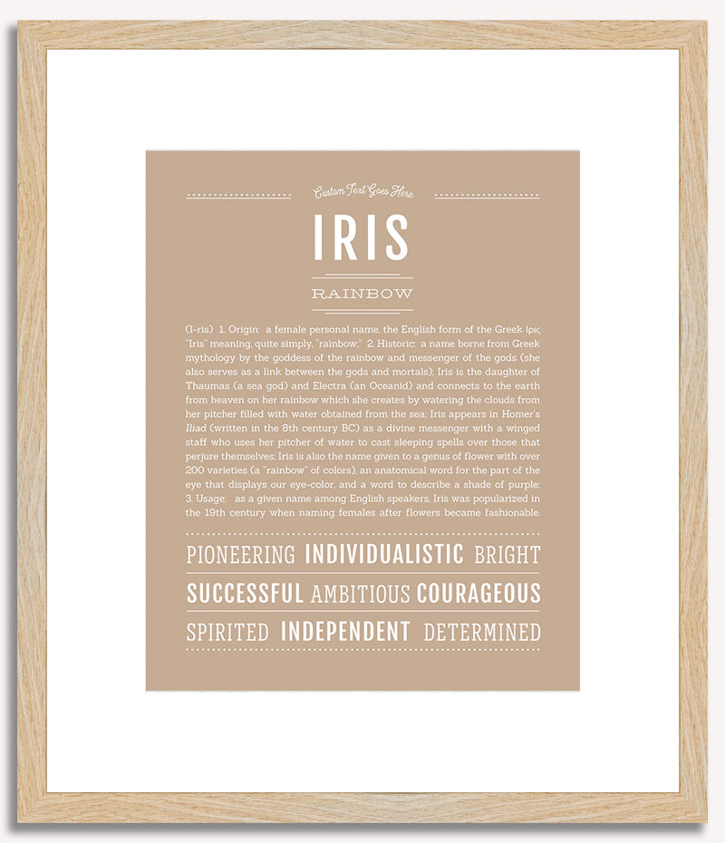 Iris | Name Art Print