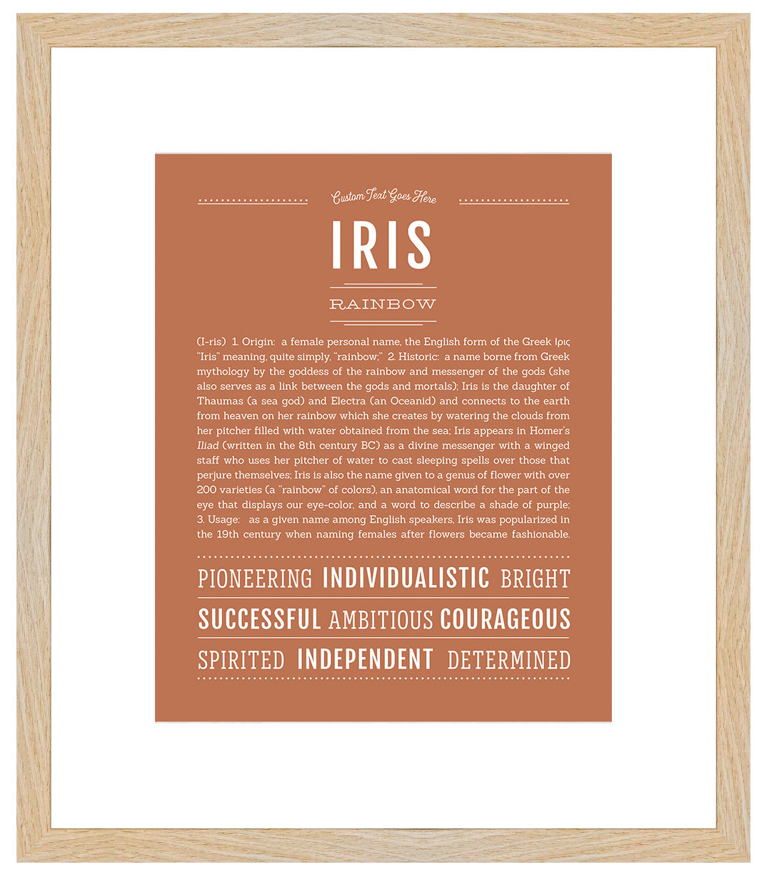 Iris | Name Art Print