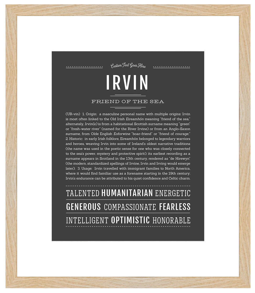 Frame Options | Charcoal Gray | Maple Frame, Matted