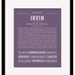 Frame Options | Deep Purple | Black Frame, Matted