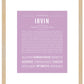 Frame Options | Lilac | Maple Frame, Matted