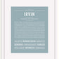 Frame Options | Powder Blue | White Frame, Matted