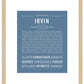Frame Options | Steele Blue | Maple Frame, Matted
