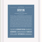 Frame Options | Steele Blue | White Frame, Matted