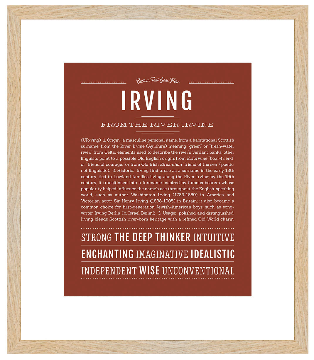 Frame Options | Bordeaux | Maple Frame, Matted