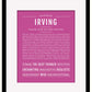 Frame Options | Dark Pink | Black Frame, Matted