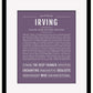 Frame Options | Deep Purple | Black Frame, Matted