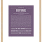 Frame Options | Deep Purple | Maple Frame, Matted