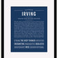Frame Options | Midnight Blue | Black Frame, Matted