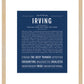 Frame Options | Midnight Blue | Maple Frame, Matted