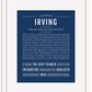 Frame Options | Midnight Blue | White Frame, Matted