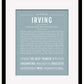 Frame Options | Powder Blue | Black Frame, Matted
