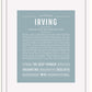 Frame Options | Powder Blue | White Frame, Matted