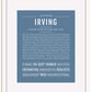 Frame Options | Steele Blue | White Frame, Matted