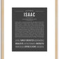 Isaac | Name Art Print