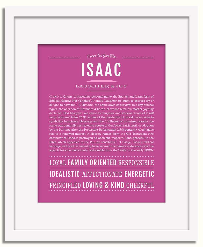 Frame Options | Dark Pink | White Frame, Matted