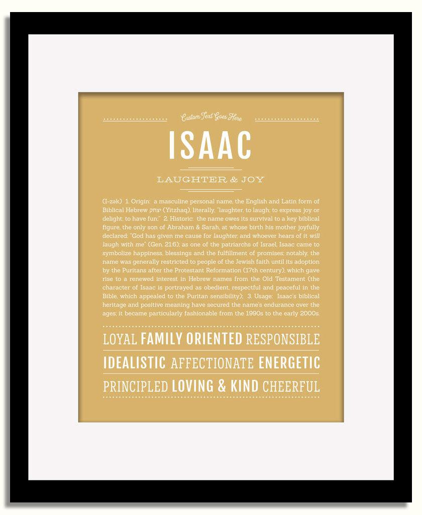 Frame Options | Matte Gold | Black Frame, Matted