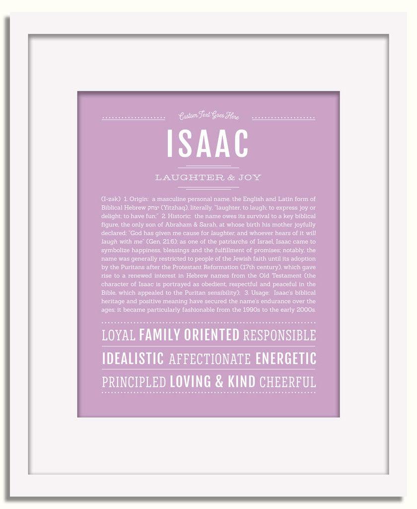 Frame Options | Lilac | White Frame, Matted