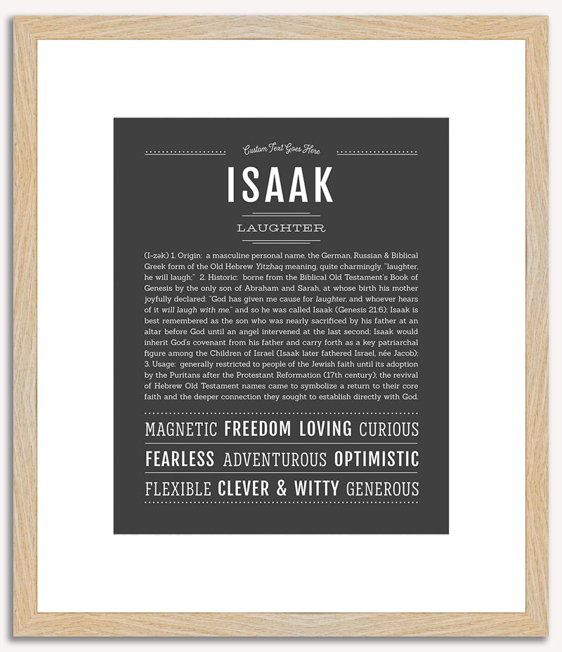 Isaak | Name Art Print