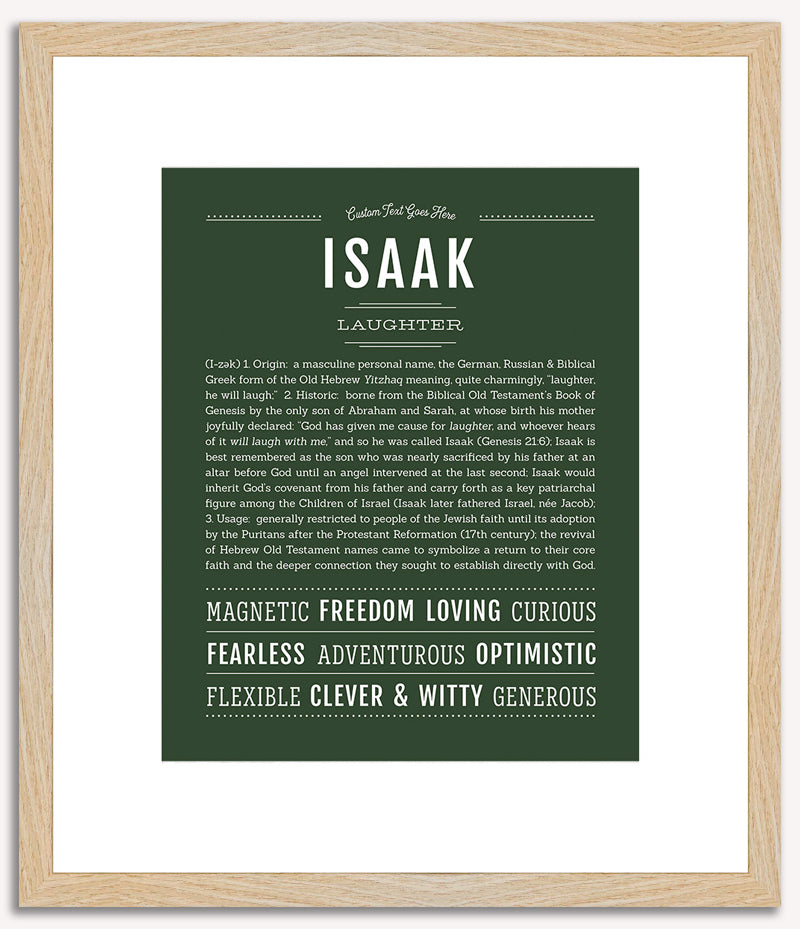 Isaak | Name Art Print