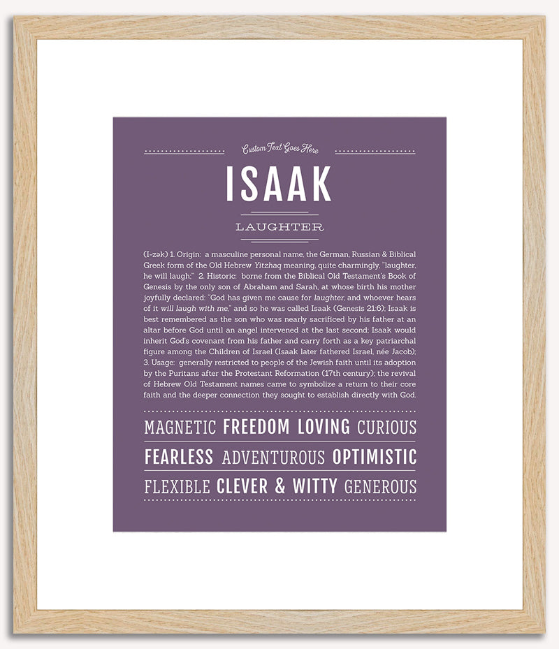 Isaak | Name Art Print