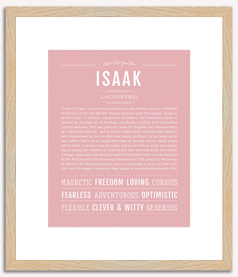 Isaak | Name Art Print