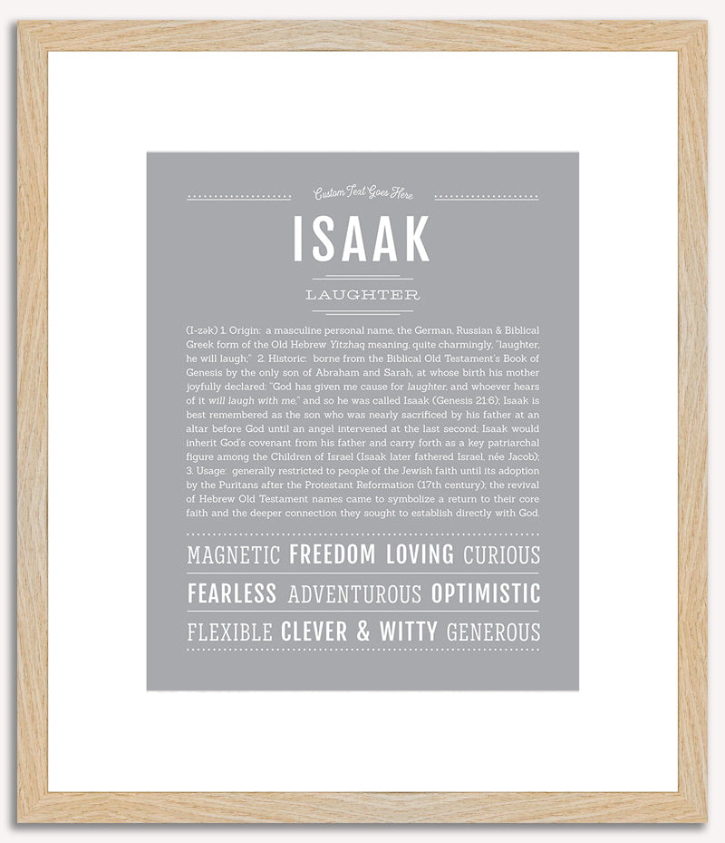 Isaak | Name Art Print