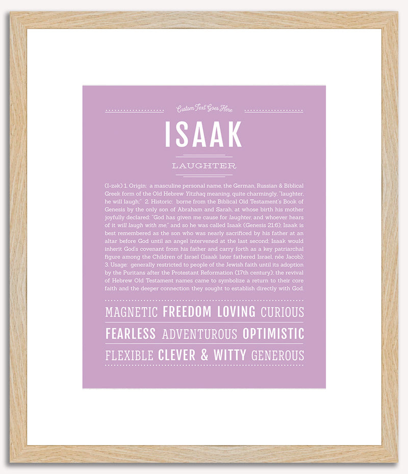 Isaak | Name Art Print