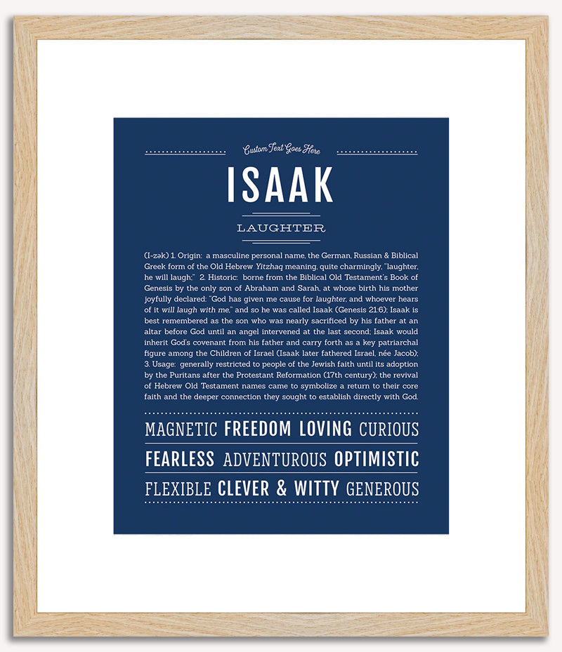 Isaak | Name Art Print